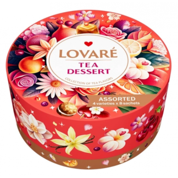 Колекція десертних чаїв Lovare Тea Dessert 4 види по 8 шт Колекція десертних чаїв Lovare Тea Dessert 4 види по 8 шт
